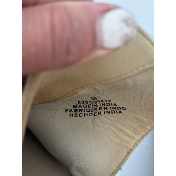 Free People Boots Womens 35 5.5 Tan Booties Ankle V Cut Boho Bohemian Western - Picture 11 of 11